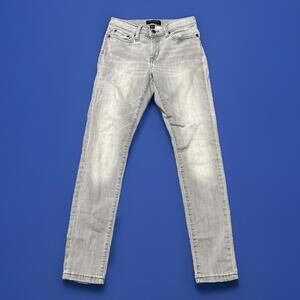 Banana Republic Sculpt Skinny Jeans Women's Petite 25/0 Grey Stretch Denim 25x26